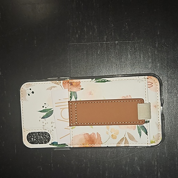 IPhone X/XS leather floral card case - Picture 4 of 4